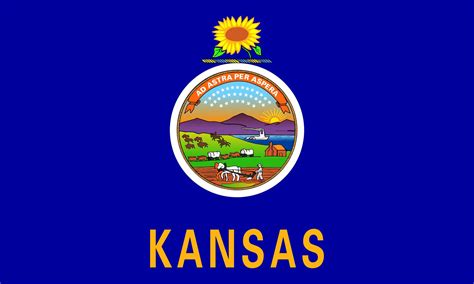 Printable Kansas State Flag